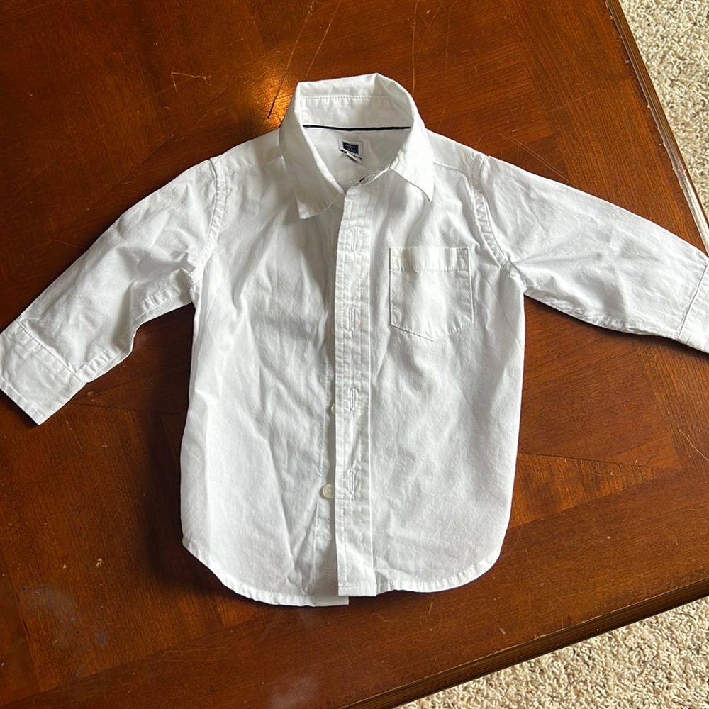 Janie and Jack button down dress shirt size 3-6 mo